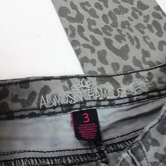 Almost Famous Leopard Print Jeans - Picture 3 of 9